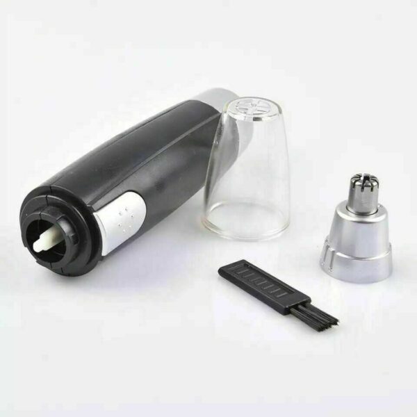 Electric Nose Ear Hair Trimmer Eyebrow Shaver Clipper Groomer Cleaner Unisex Electric Nose Hair Trimmer Portable Ear Hair Removal Painless Nose Hair Clipper with LED Light for Men and Women - Image 3