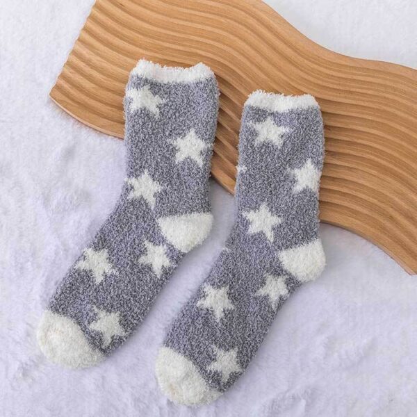 Plush Thickened Postpartum Towel Socks - Image 3