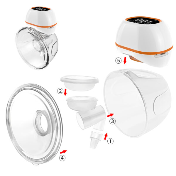 Wearable Electric Breast Pump For Postpartum  Pumping Without Hand - Image 4