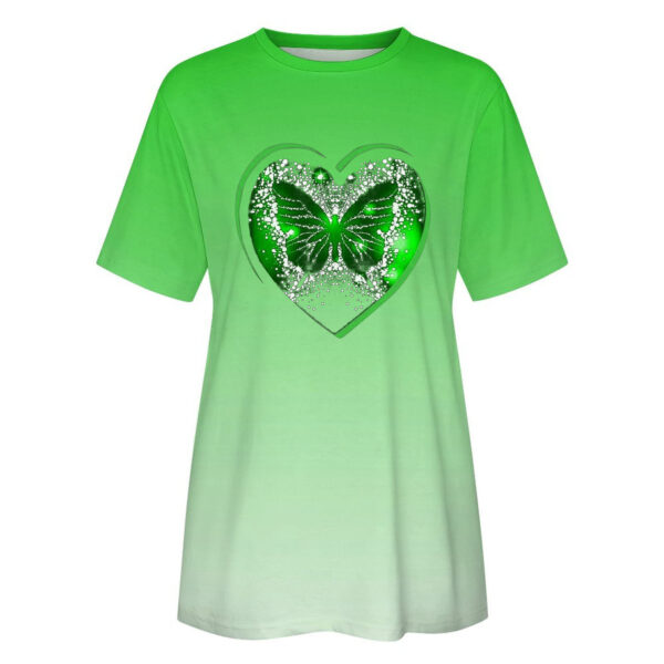 Women's Patchwork Printed Clover Top - Image 9
