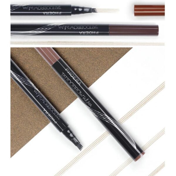 New Long Lasting Ultra-Fine Four-Comb Eyebrow Pencil - Image 3