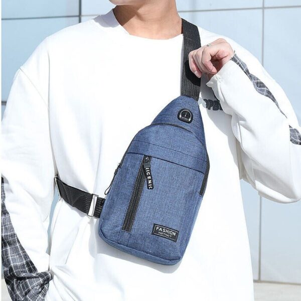 Mens Sling Bag Cross Body Handbag Chest Bag Shoulder Pack Sports Travel Backpack - Image 2