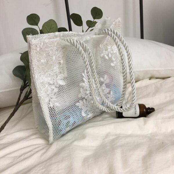 Lace hand shopping bag - Image 9