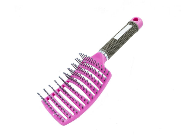 Hair Scalp Massage Brush Anti Static Curved Vented Styling Detangling Brushes Hair Scalp Massage Comb Hairbrush Bristle Nylon Women Wet Curly Detangle Hair Brush For Salon Hairdressing Styling Tools - Image 2