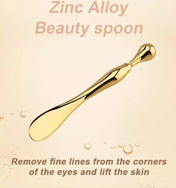 Eye Cream Stick Roller For Face Metal Spatula Puff Applicator Eye Cream Massager Facial Cream Massage Sticks Eye Massage Stick Metal Makeup Spatula Eye Wand 10cm - Image 8