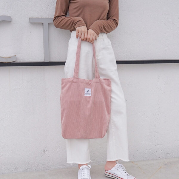 Corduroy shoulder bag - Image 5