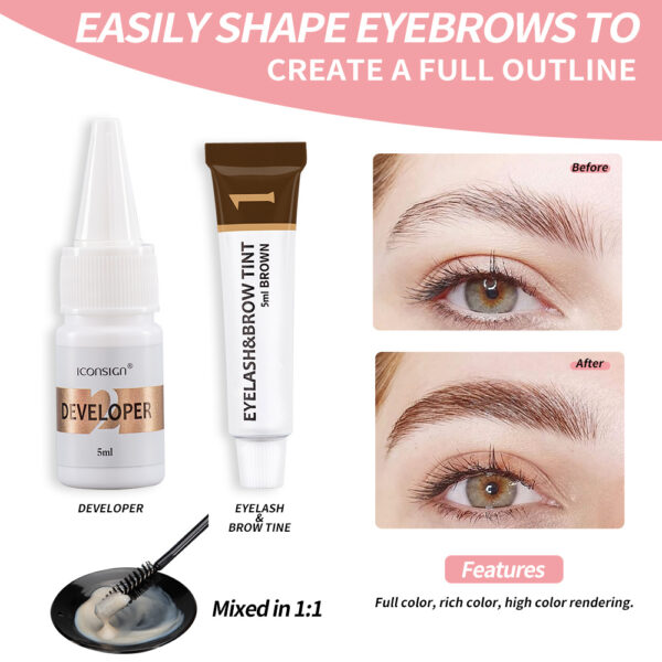 ICONSIGN Lash Lift EyeLash Eyebrow Dye Tint Kit - Image 4