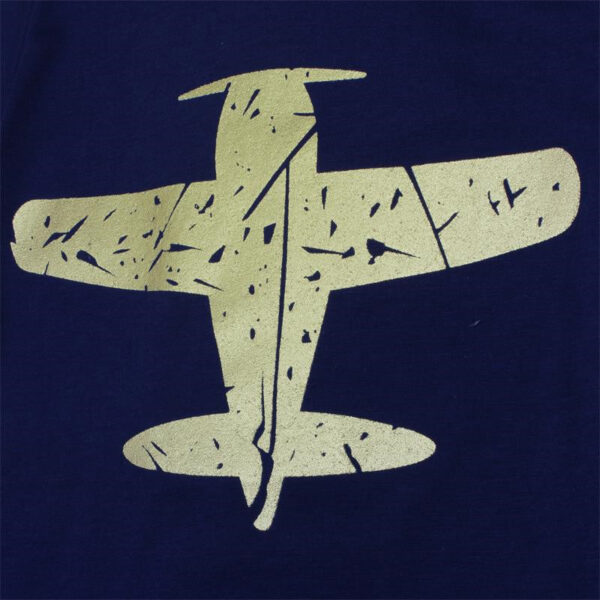 Fashion Casual Cotton Print Fashion Small Airplane Kids T-shirt - Image 4