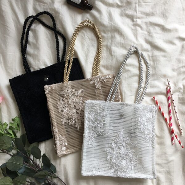 Lace hand shopping bag - Image 5