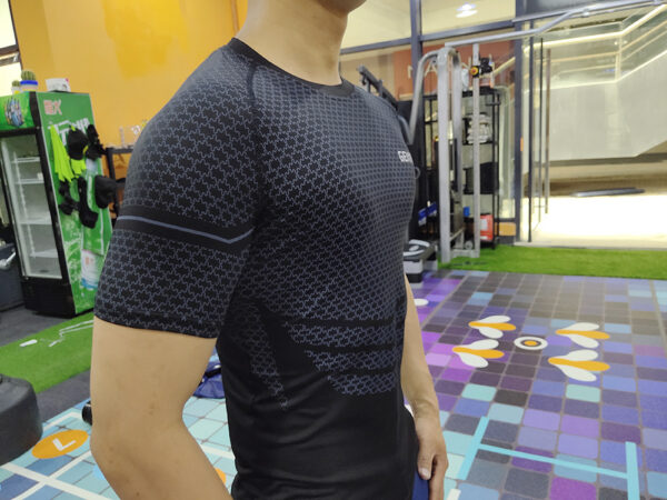 Men's Elastic Leisure Running Equipment Exercise T-shirt - Image 2
