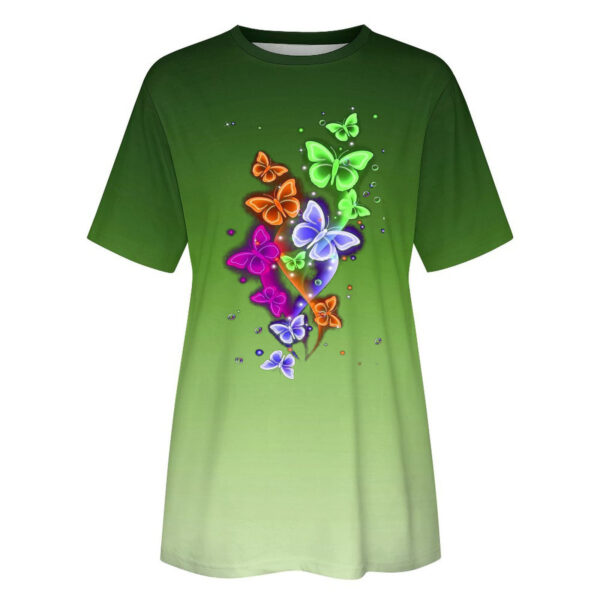 Women's Patchwork Printed Clover Top - Image 4