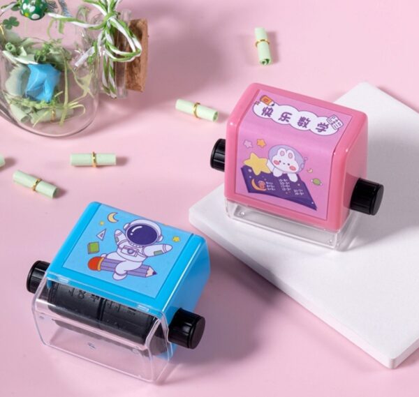 Math Roller Stamp Addition Subtraction Multiplication Division Practice Digital Type Mathematical Operation Stamp Pupils Teacher - Image 6
