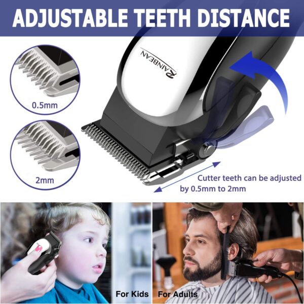 Professional Hair Clippers, Corded Hair Clippers for Men Kids, Strong Motor baber Salon Complete Hair and Beard, Clipping and Trimming Kit,Amazon Platform Banned - Image 7