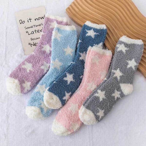 Plush Thickened Postpartum Towel Socks