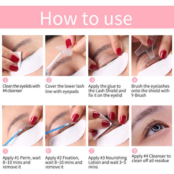 10 Pairs Sachet Lifting Lotion Lashes Lift Set Perm 8-12 Minutes Convenience Use Make Up Tools - Image 5