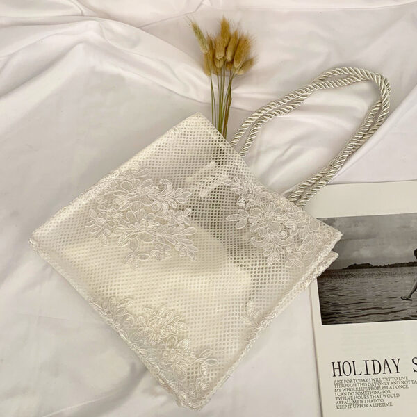 Lace hand shopping bag - Image 10