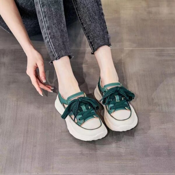 Women's Fashion Casual Platform Hollow Out Tied Sandals - Image 5
