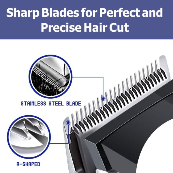Professional Hair Clippers, Corded Hair Clippers for Men Kids, Strong Motor baber Salon Complete Hair and Beard, Clipping and Trimming Kit,Amazon Platform Banned - Image 2