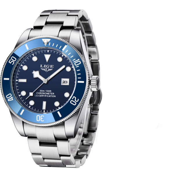 Stainless Steel Quartz Watch Band For Men - Image 2