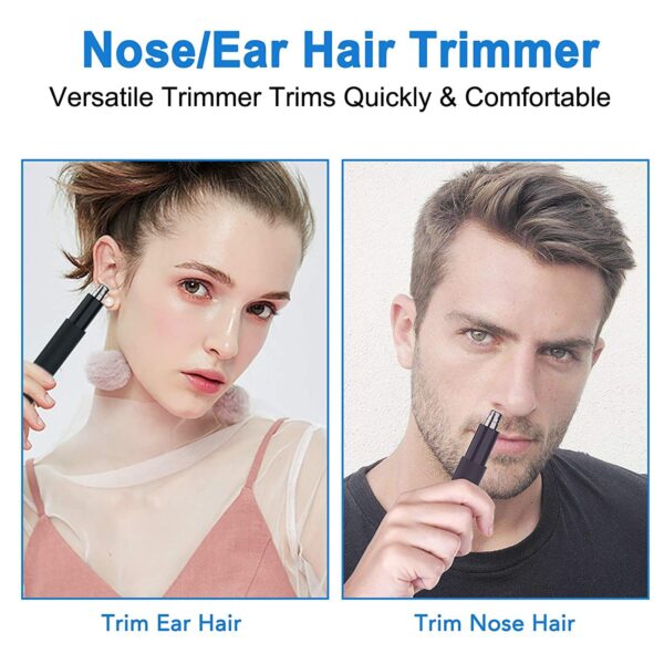 Ear and Nose Hair Tmmer for Men and Women-, Professional & Painless Nose Hair Clipper / Remover with Stainless Steel Blad & IPX7 Waterproof System Amazon Banned - Image 6