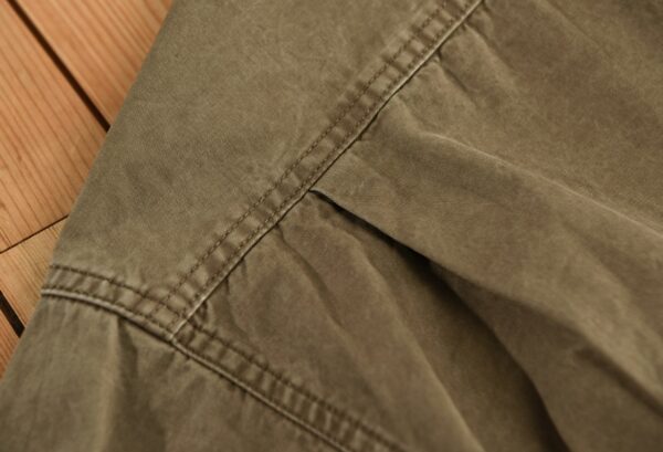 Men's Long-sleeved Thickened Retro Workwear Shirt - Image 5