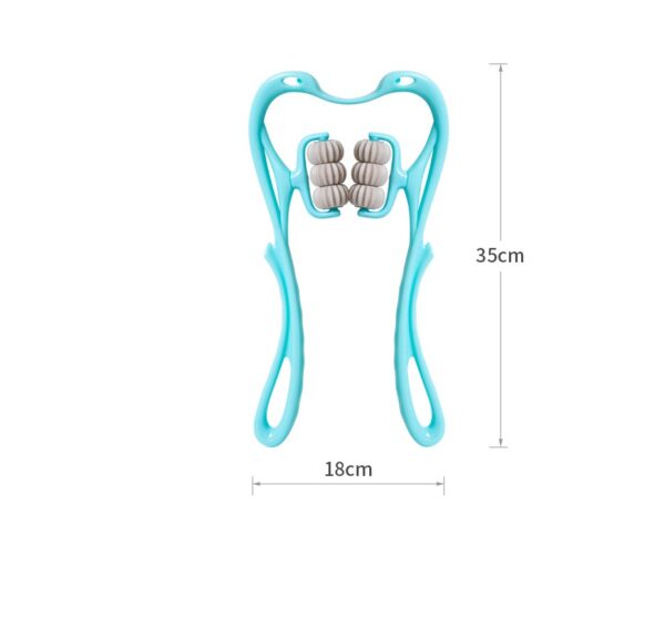 Multifunctional Manual Six-wheel Neck Massager Massage Relieve Roller Massage Tool - Image 6
