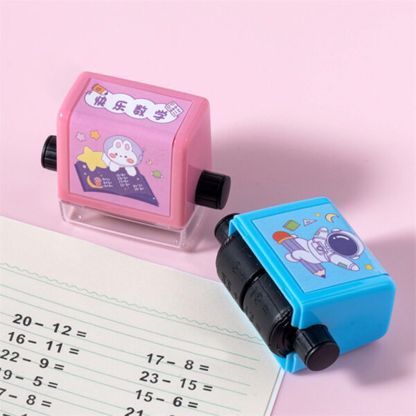 Math Roller Stamp Addition Subtraction Multiplication Division Practice Digital Type Mathematical Operation Stamp Pupils Teacher - Image 7