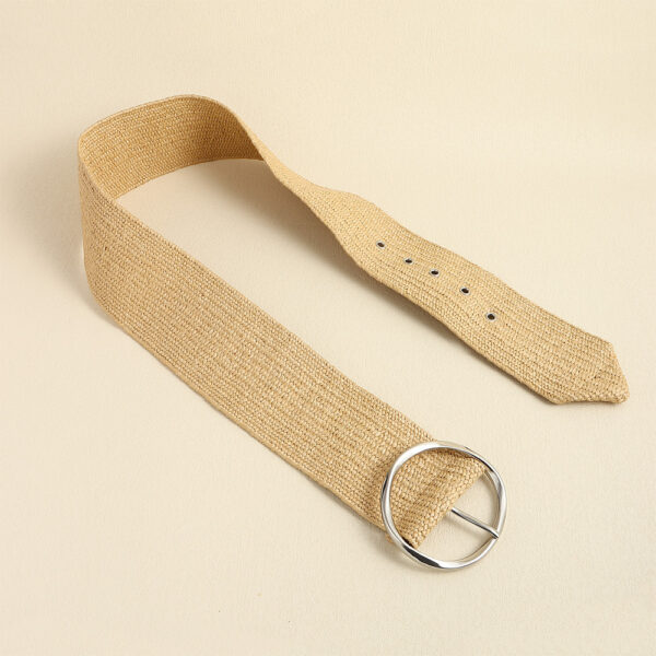 Summer Fashion Pp Grass Woven Belt Beach Holiday Wide Waist Cover - Image 10