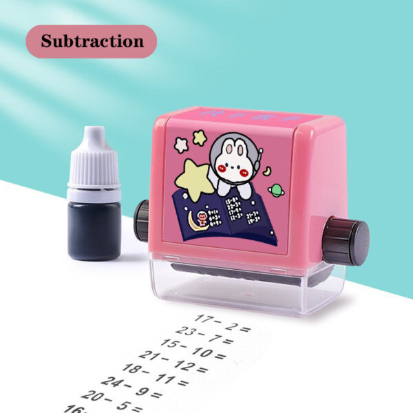 Math Roller Stamp Addition Subtraction Multiplication Division Practice Digital Type Mathematical Operation Stamp Pupils Teacher - Image 9