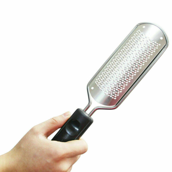 Pro 2 In1 Foot Callus Remover File Rasp Scraper Cracked Pedicure Rough Tool Colossal Foot Scrubber Foot File Foot Rasp Callus Remover Stainless Steel Foot Grater Foot Care Pedicure Tools - Image 8