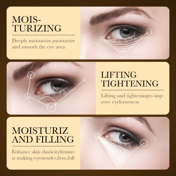 Gold Hyaluronic Acid Anti-wrinkle Multi-Effect Eye Cream - Image 6