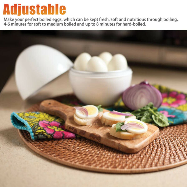 Microwave Egg Steamer Boiler Cooker Easy Quick 5 Minutes Hard Or Soft Boiled Kitchen Cooking Tools - Image 7