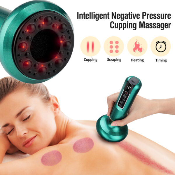 Electric Vacuum Cupping Massager For Body Anti-Cellulite Suction Cup Gua Sha Massage Body Cups Guasha Fat Burning Slimming Jars - Image 2