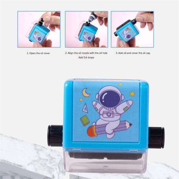 Math Roller Stamp Addition Subtraction Multiplication Division Practice Digital Type Mathematical Operation Stamp Pupils Teacher - Image 4