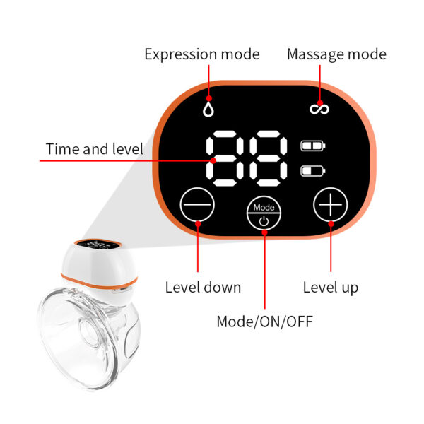 Wearable Electric Breast Pump For Postpartum  Pumping Without Hand - Image 2