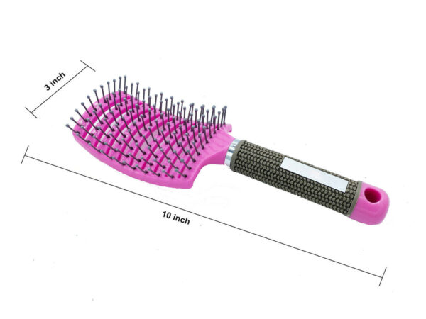 Hair Scalp Massage Brush Anti Static Curved Vented Styling Detangling Brushes Hair Scalp Massage Comb Hairbrush Bristle Nylon Women Wet Curly Detangle Hair Brush For Salon Hairdressing Styling Tools - Image 7