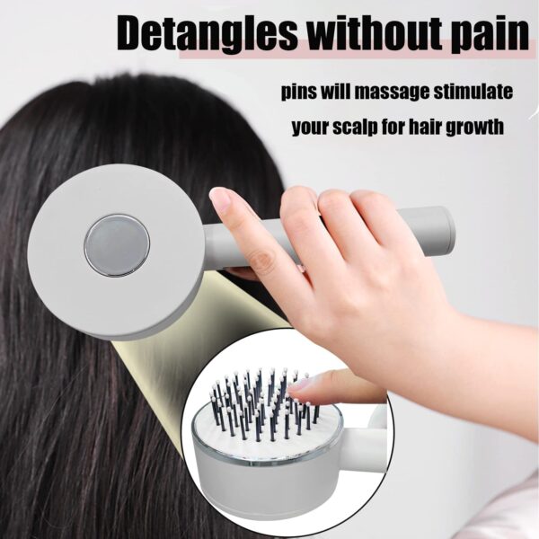 One-key Self-cleaning Hair Brush For Women Curly Hair Brush  Anti-Static Airbag Massage Comb  Airbag Massage Scalp Comb Professional Detangling One-key Self-cleaning - Image 7