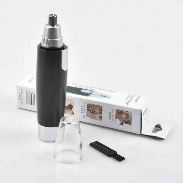 Electric Nose Ear Hair Trimmer Eyebrow Shaver Clipper Groomer Cleaner Unisex Electric Nose Hair Trimmer Portable Ear Hair Removal Painless Nose Hair Clipper with LED Light for Men and Women - Image 6