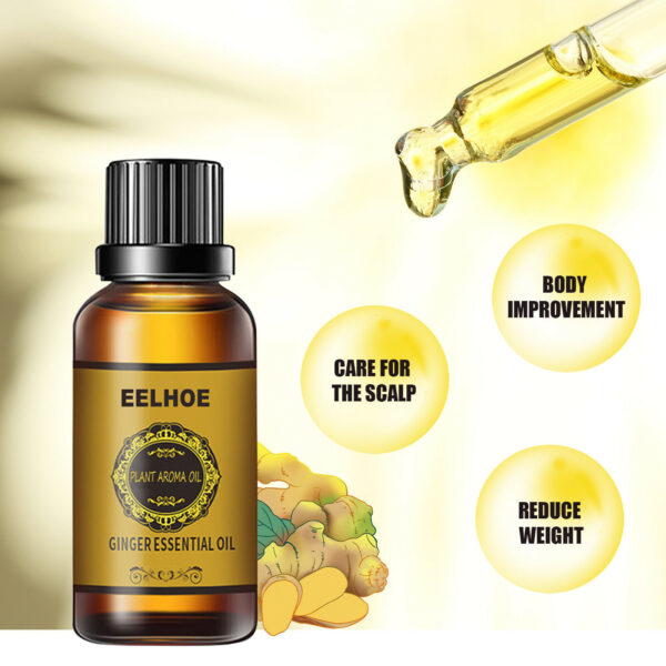 Belly Drainage Ginger Oil Natural Therapy Lymphatic Essential Massage Liquid USA - Image 4