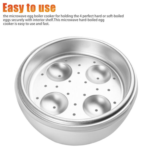 Microwave Egg Steamer Boiler Cooker Easy Quick 5 Minutes Hard Or Soft Boiled Kitchen Cooking Tools - Image 6
