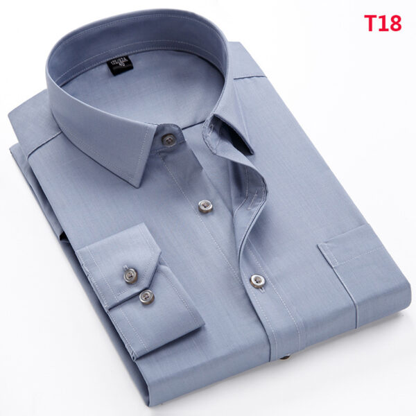 Spring Wear Middle-aged And Elderly Men's Shirt Dad Wear Loose Factory Delivery Middle-aged Men's Clothing Striped Long Sleeve Shirt - Image 8