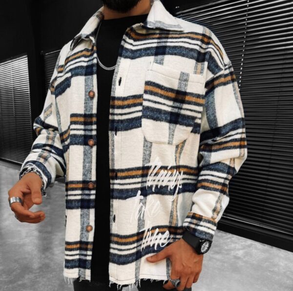Men's Long-sleeved Casual Plaid Men's Shirt