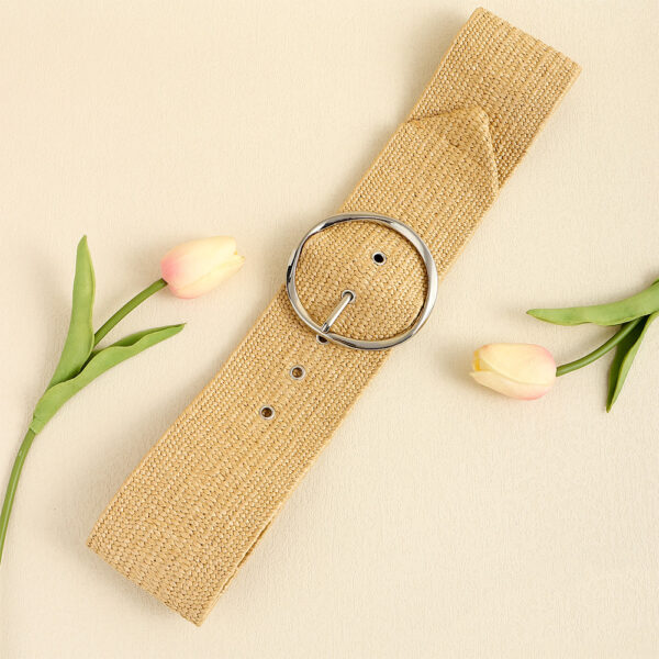 Summer Fashion Pp Grass Woven Belt Beach Holiday Wide Waist Cover - Image 7