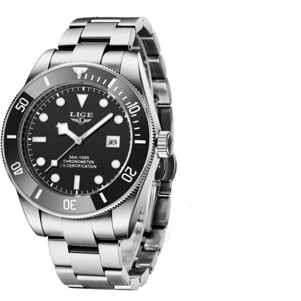 Stainless Steel Quartz Watch Band For Men - Image 4
