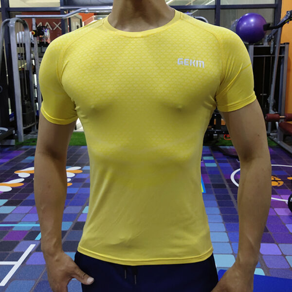Men's Elastic Leisure Running Equipment Exercise T-shirt - Image 5