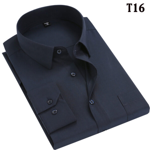 Spring Wear Middle-aged And Elderly Men's Shirt Dad Wear Loose Factory Delivery Middle-aged Men's Clothing Striped Long Sleeve Shirt - Image 7