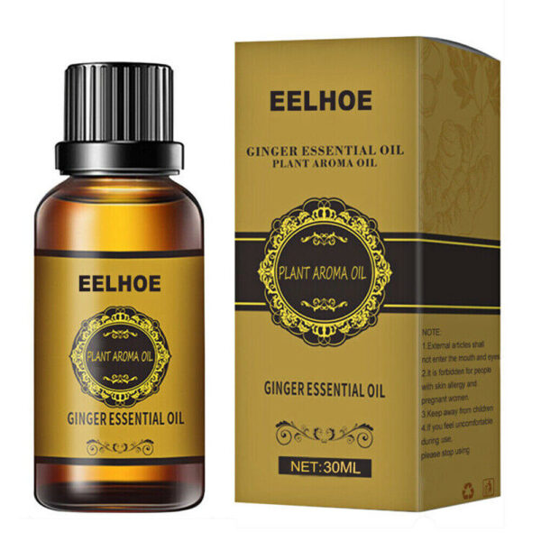 Belly Drainage Ginger Oil Natural Therapy Lymphatic Essential Massage Liquid USA - Image 8