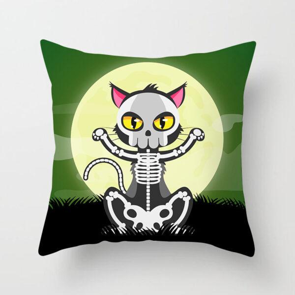 Modern Elegance Halloween Pillowcase Elevate your living space with our chic Halloween pillowcase! Measuring at 45x45cm, this exquisite piece is crafted from luxurious peach skin material, adding a touch of modern simplicity to your decor. Its versatile style seamlessly blends with any room, making it the perfect addition to your living room space. scary halloween decorations, halloween party decorations, halloween home decor, haunted house of horrors, spooky scares, scary outdoor decorations, spooky backyard ideas, spooky outside,