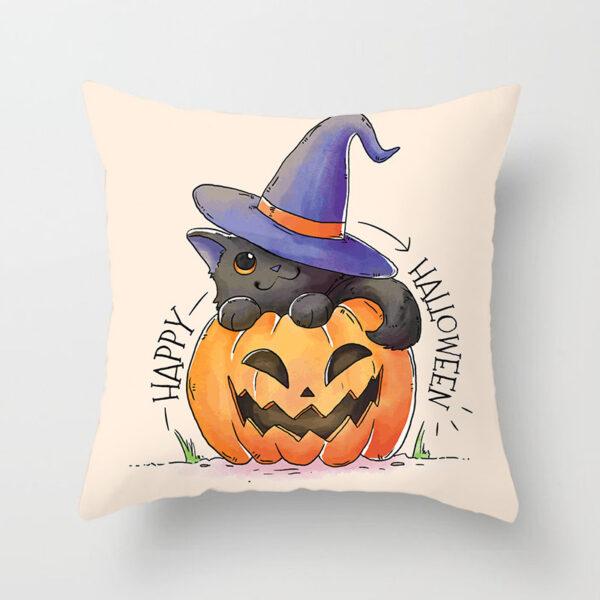 Modern Elegance Halloween Pillowcase Elevate your living space with our chic Halloween pillowcase! Measuring at 45x45cm, this exquisite piece is crafted from luxurious peach skin material, adding a touch of modern simplicity to your decor. Its versatile style seamlessly blends with any room, making it the perfect addition to your living room space. scary halloween decorations, halloween party decorations, halloween home decor, haunted house of horrors, spooky scares, scary outdoor decorations, spooky backyard ideas, spooky outside,